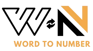 Words to number