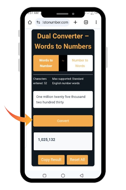 convert words